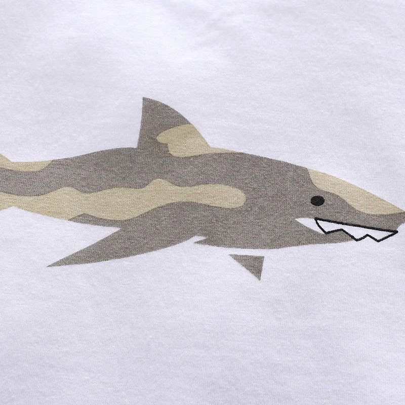 Детская блузка с длинным рукавом и принтом акулы|Комплекты пижам| |