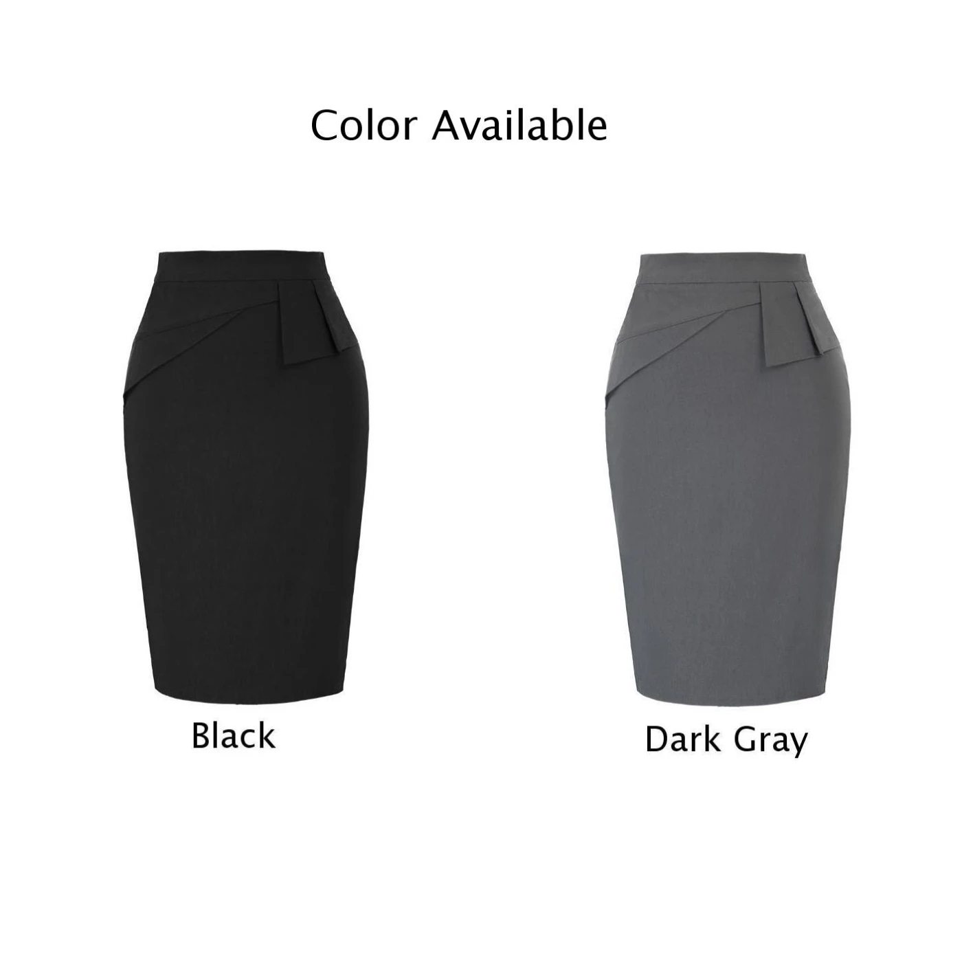 Вечерние юбки бизнес Твердые женские карандаш с высокой талией облегающее бедра