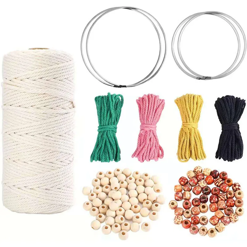 DIY ручной работы настенный гобелен богемский тканый спиральный макраме кисточка