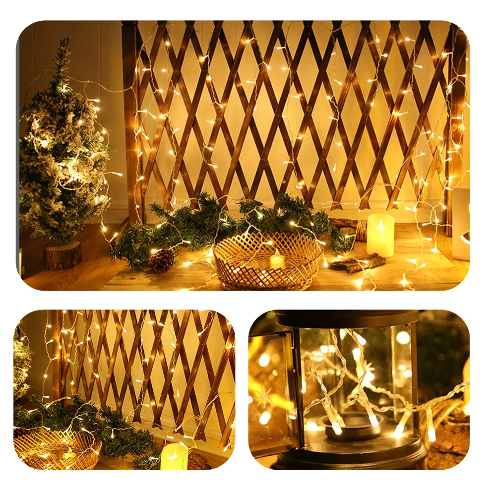 

Flexible 8 Modes Waterproof LED Light String Garland for Party Wedding Christmas Decor 6*0.7M 288 LEDs Chain Fairy String Lights