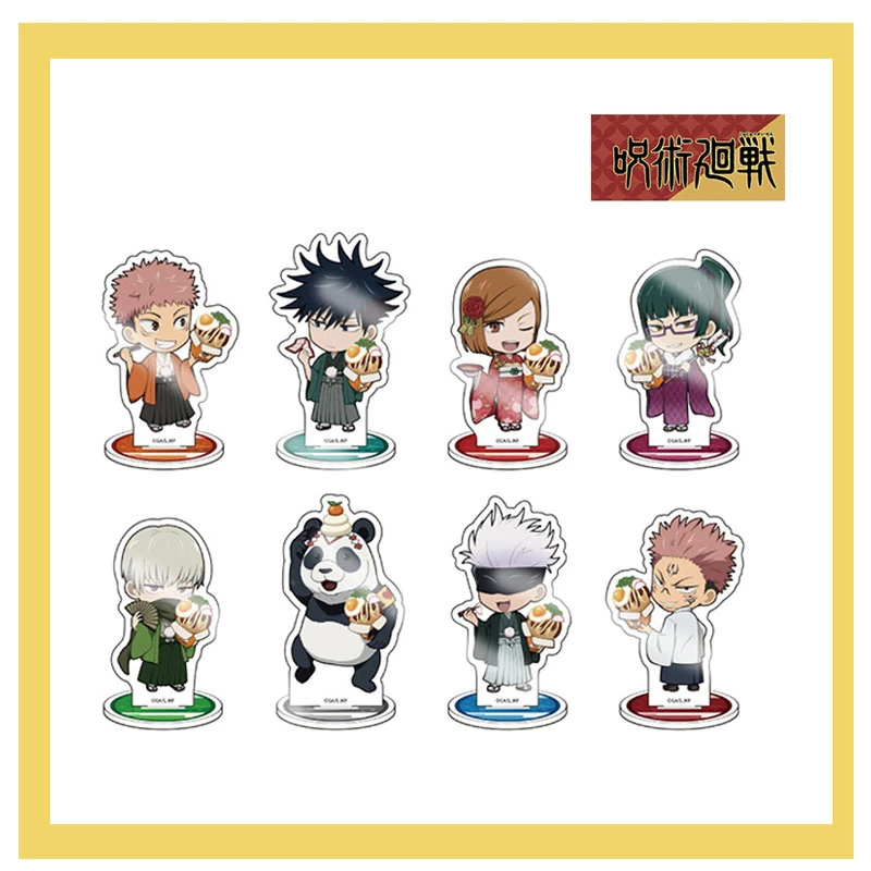 

Jujutsu Kaisen Figures Ornaments Itadori Yuji Satoru Gojo Nobara Anime Acrylic Card Model Collectible Cartoon Car Decoration