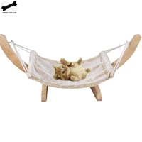 breathable hammock tent for cat solid wood hanging diy assembled swing bed sleeping cradle pet supplies