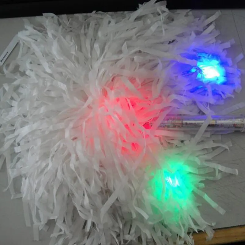 

LED Flashing Cheerleading Pompom Hand Ball Pom Poms Flower Cheering Football Match Dance Party Concert Bar Birthday Toy Gift