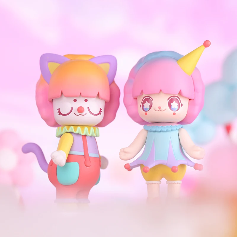 

Blind Box KIMMY&MIKI Anime Figure Rainbow Circus Series Mini Kawaii Toy Cute Model Guess Surprise Random Doll Gift Decoration