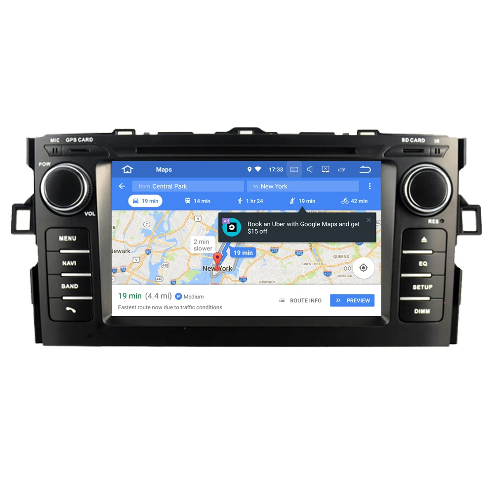 Автомобильный мультимедийный плеер RoverOne для Toyota Auris E150 2008 2012 Android 10 0