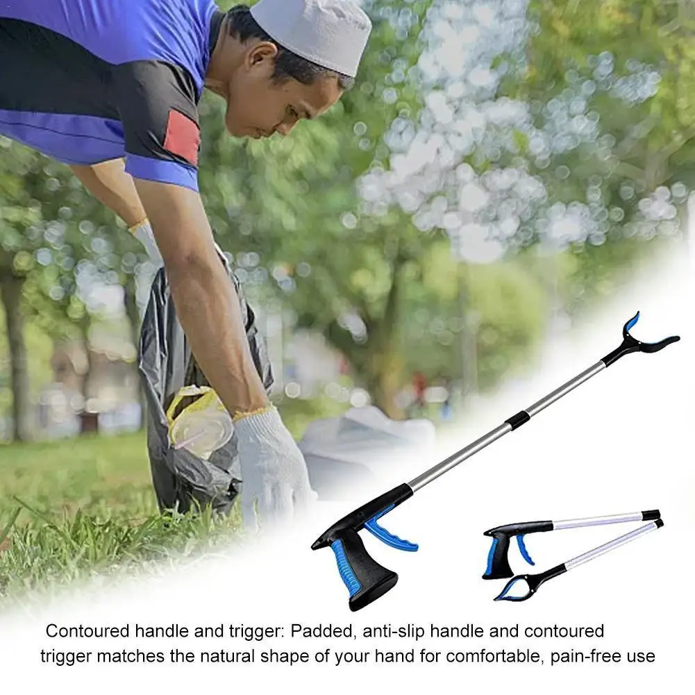 

Convenient Foldable Cat Litter Reachers Pickers Pick Up Tools Gripper Extender Grabber Picker Collapsible Garbage Pick Up Tool