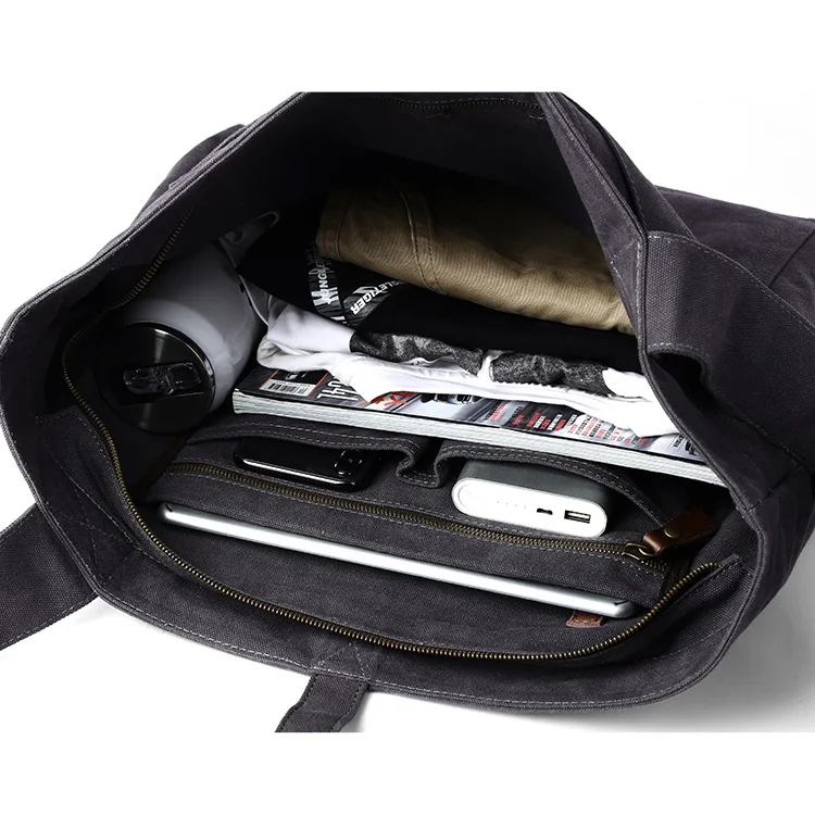 Вместительная винтажная сумка через плечо TANGHAO для женщин многослойная дорожная