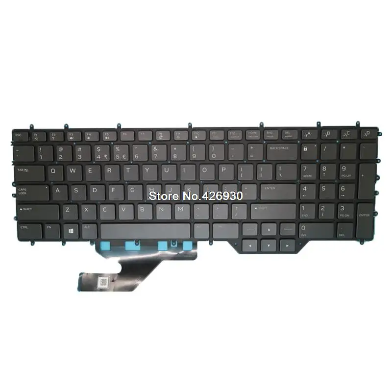 0H8FJC H8FJC Laptop Keyboard For DELL For Alienware M17 R2 NSK-QHABC 1D PK132KG1A01 English US black with backlit new