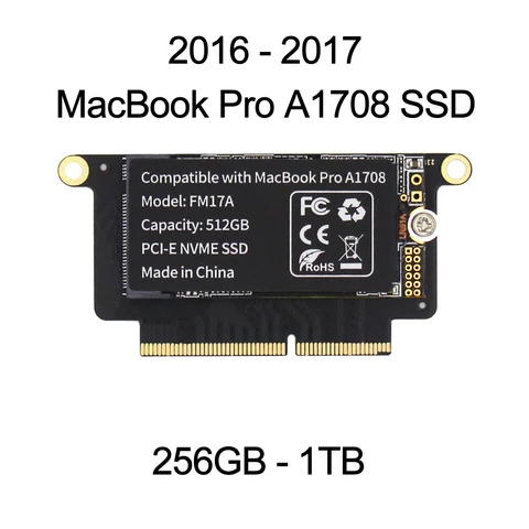 Жесткий диск SELLTOONE SSD для MacBook Pro Retina A1708, 256 ГБ, 512 ГБ, ТБ, жесткий диск EMC3164 EMC 2016, обновленная Емкость