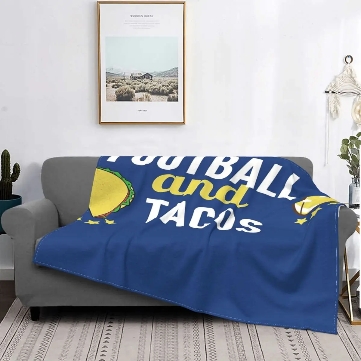 

Manta divertida de fútbol americano y Tacos, colcha para cama a cuadros, edredones de playa, mantas a cuadros, colchas de verano