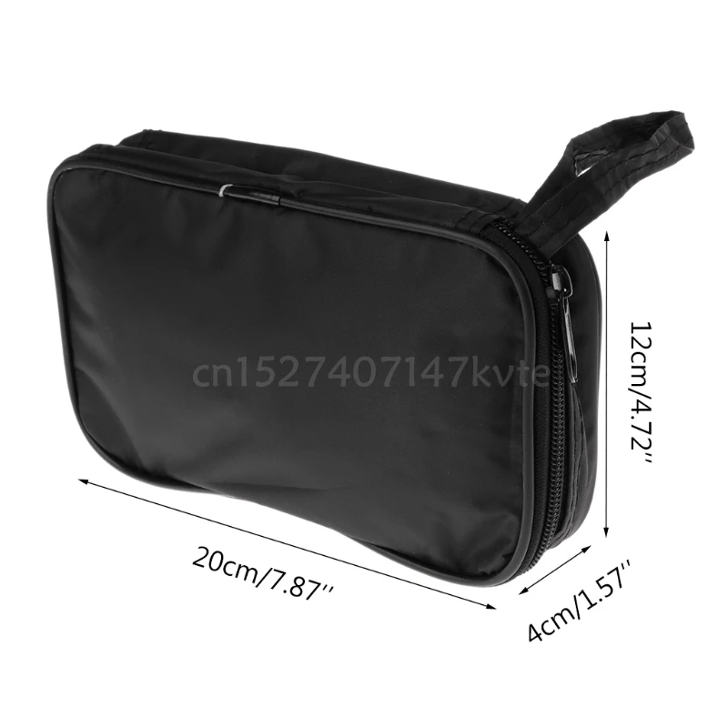 

Multimeter Storage Bag Black Cloth Toolkit Pouch Tool Bag 20*12*4cm UT Durable Waterproof Shockproof Soft Case