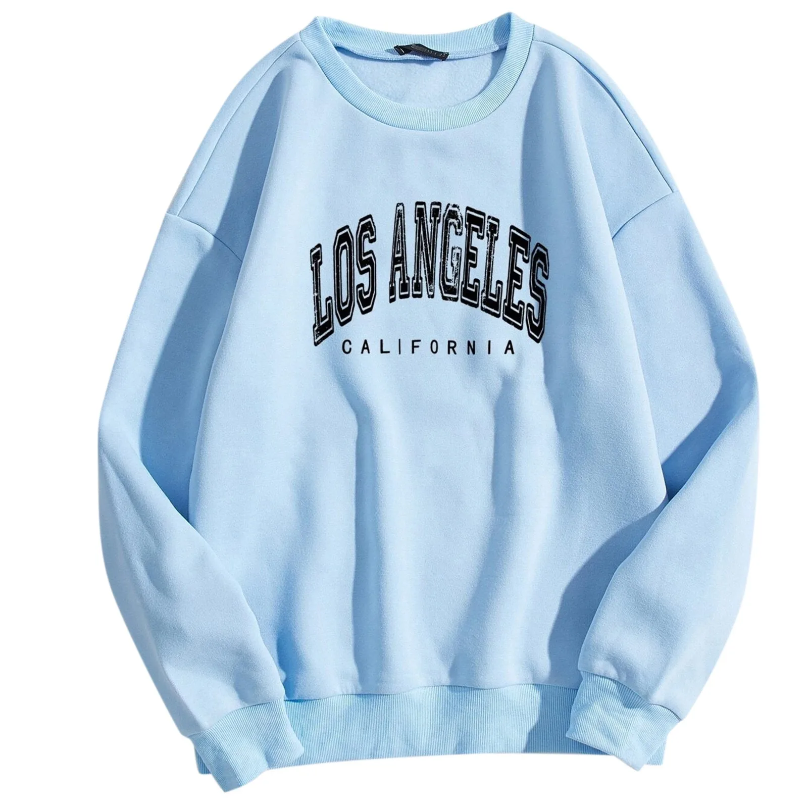 59# Ladies Sweatshirt Classic Sweatshirt Hoodie Letter Printed O Neck Long Sleeve Harajuku Pullover T-shirt Tops Sudaderas