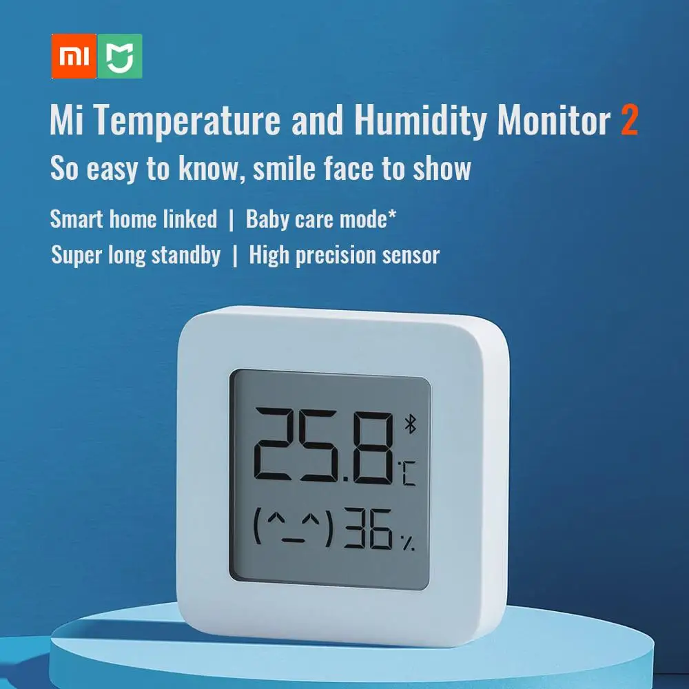 Xiaomi Mijia Bluetooth монитор температуры и влажности 2 термометр гидрометр T& H HT умный дом Супер долгий режим ожидания