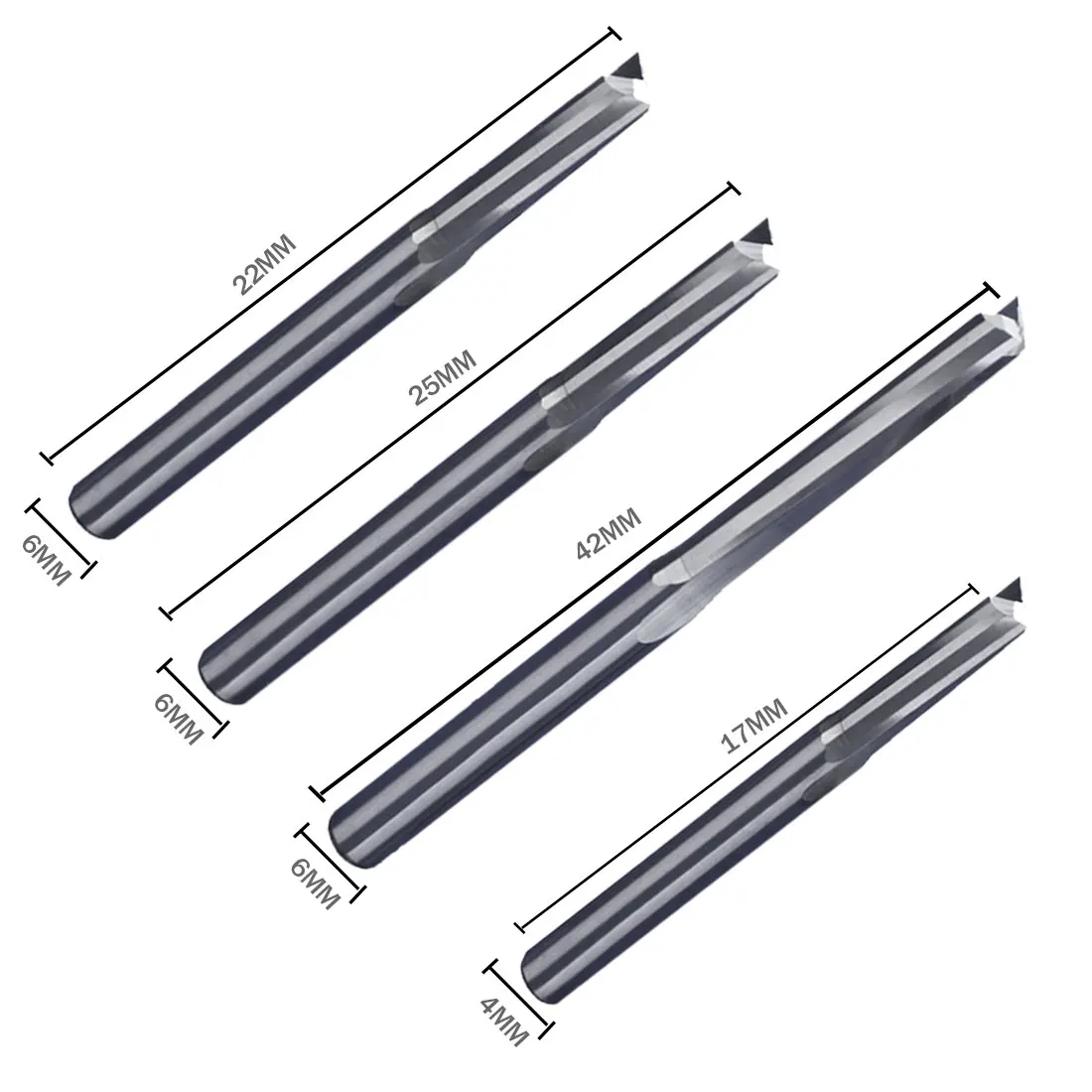 Сверла 4/6 мм для резки с двойной окантовкой фреза прямым слотом станок ЧПУ 2