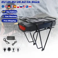 e bike luggage rack lithium battery 48v 17 5ah electric bicycle with rack lock tail light usb connector ebike powerful battery