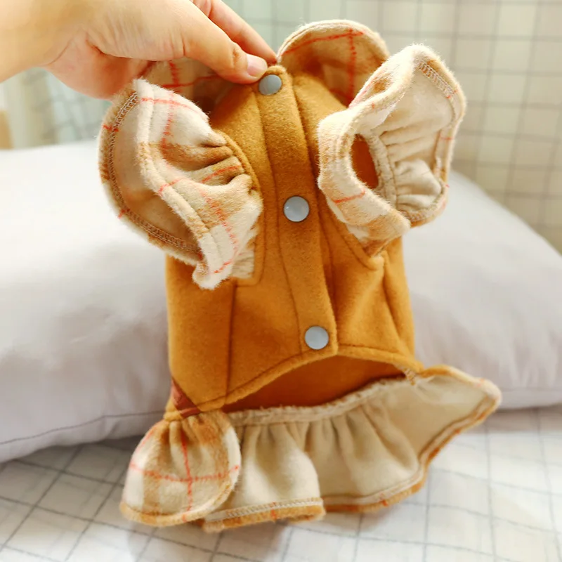 Зимняя одежда для домашних животных кошек щенков маленьких собак Милая женская