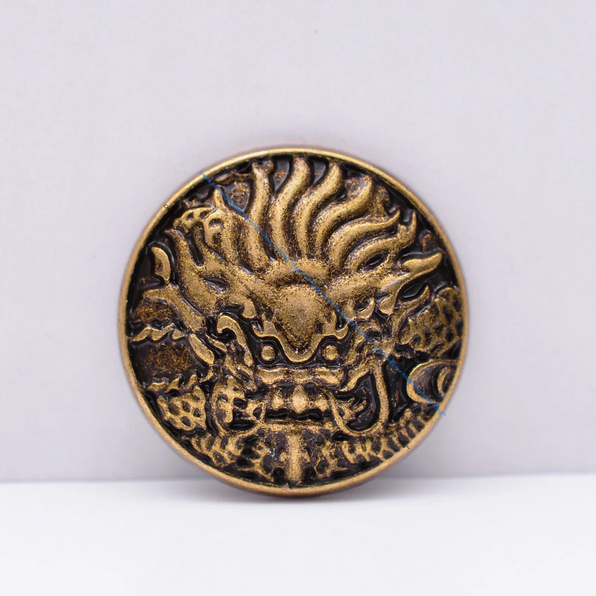 10 30 мм Байкерский тяжелый твердый античный латунный Амулет Дракона западные