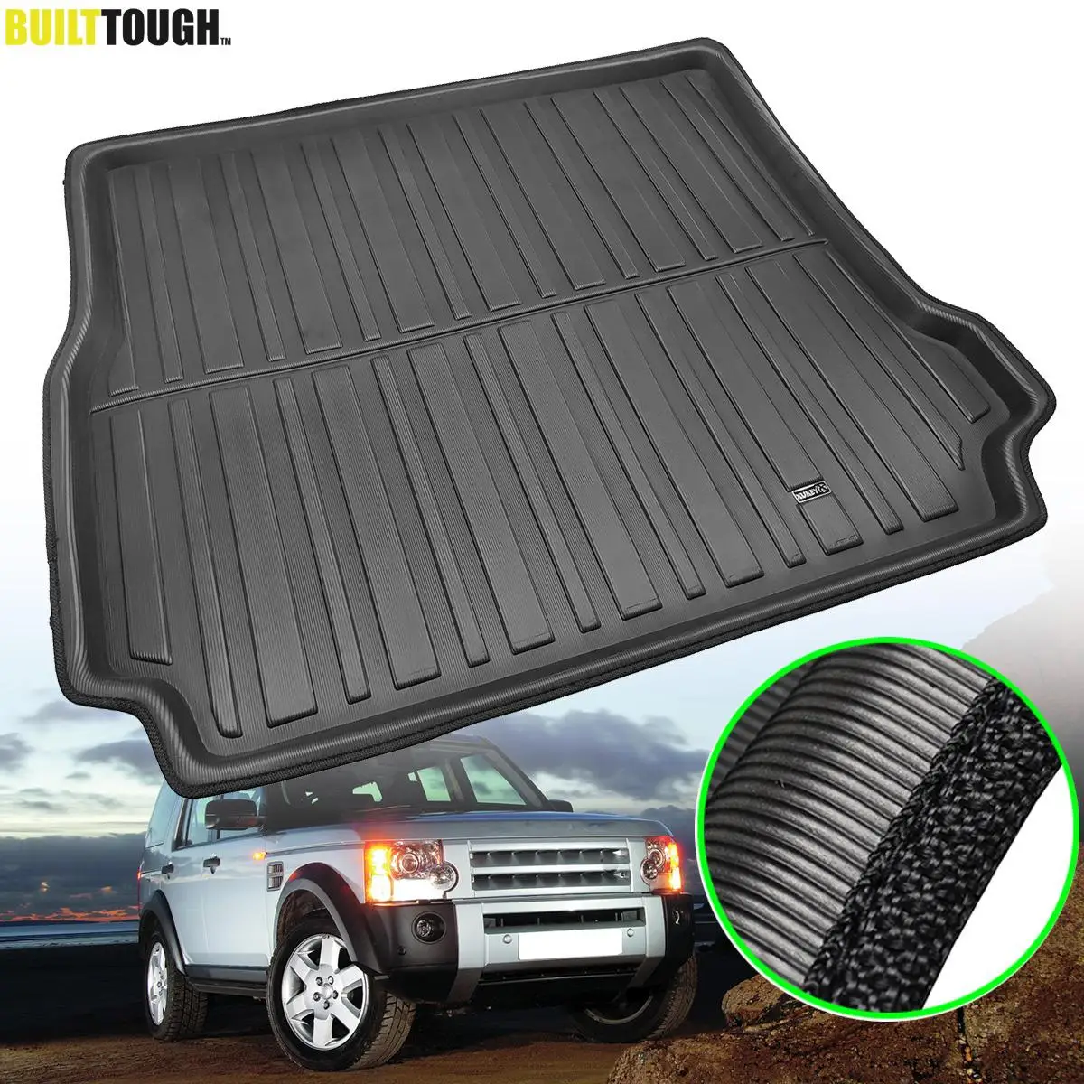 For Land Rover Discovery 3 & 4 LR3 LR4 2005-2016 Rear Trunk Liner Cargo Boot Mat Floor Carpet Tray 2007 2008 2009 2010 2011 2012