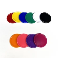 100pcs set 25mm color plastic chips reward coins no face value chip coin for board games token coins