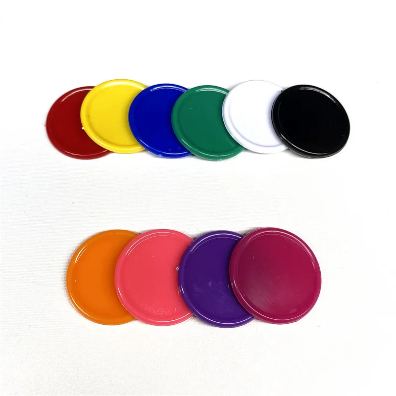 100 шт./компл. 25 мм цветные пластиковые фишки наградные монеты без номинала монета