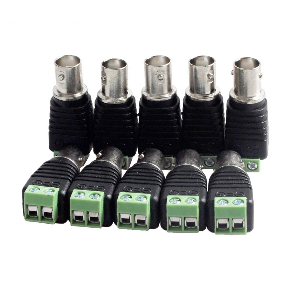 Разъемы BNC для AHD Камеры CVI TVI камеры CCTV коаксиальные/Cat5/Cat6 кабели|Коробки передач и