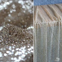 glitter tulle bronzing fabric sparkle sequin gold silver diy background decor stage clothes skirts wedding dress designer fabric