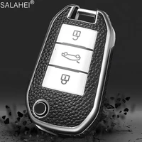 soft tpu car remote key case cover for peugeot 208 308 408 508 307 2008 3008 4008 protect shell holder accessories