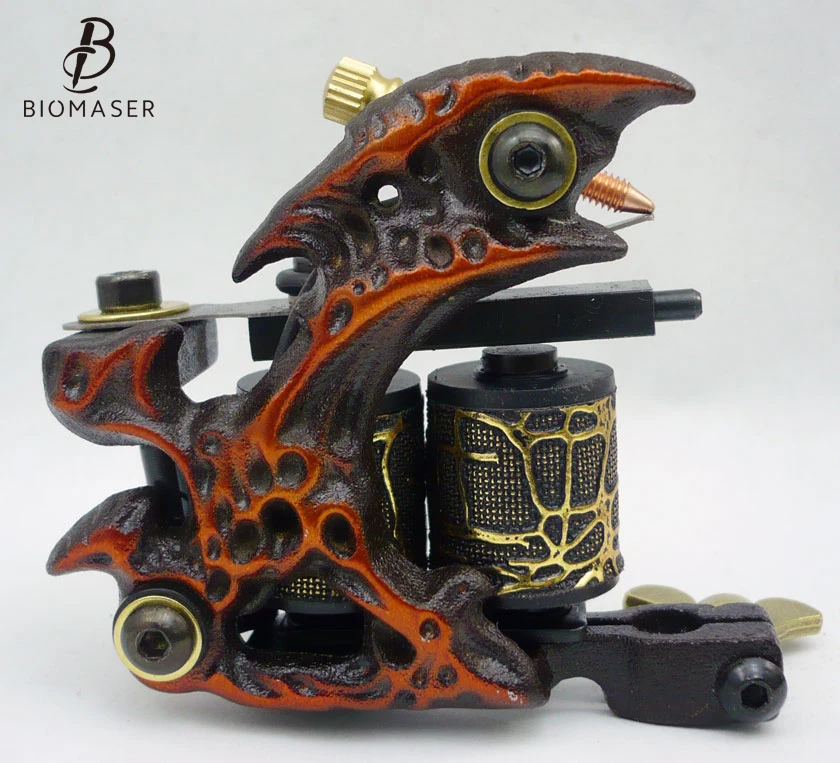 Biomaser K1-007 Набор для тату 1 машинка для тату пистолет набор черных чернил блок питания ручки для боди-арта набор инструментов для татуажа Перманентный макияж