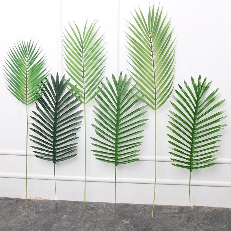1 шт. большие пластиковые искусственные зеленые листья тропической пальмы