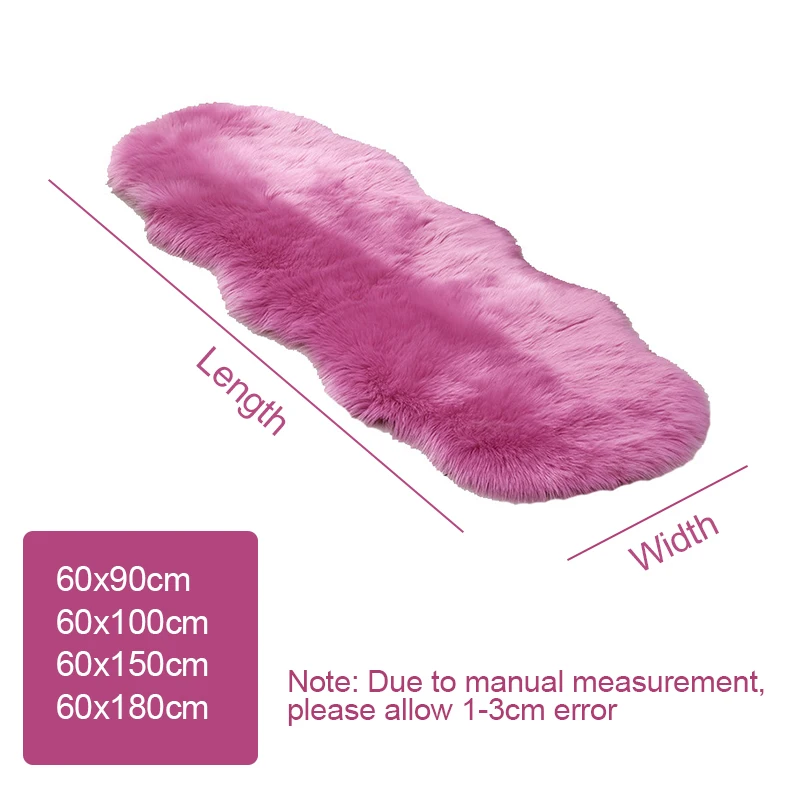 plush soft bedroom carpet faux wool sofa cushion plush carpet anti slip door mat white rugs living room fur carpet 17 colors free global shipping