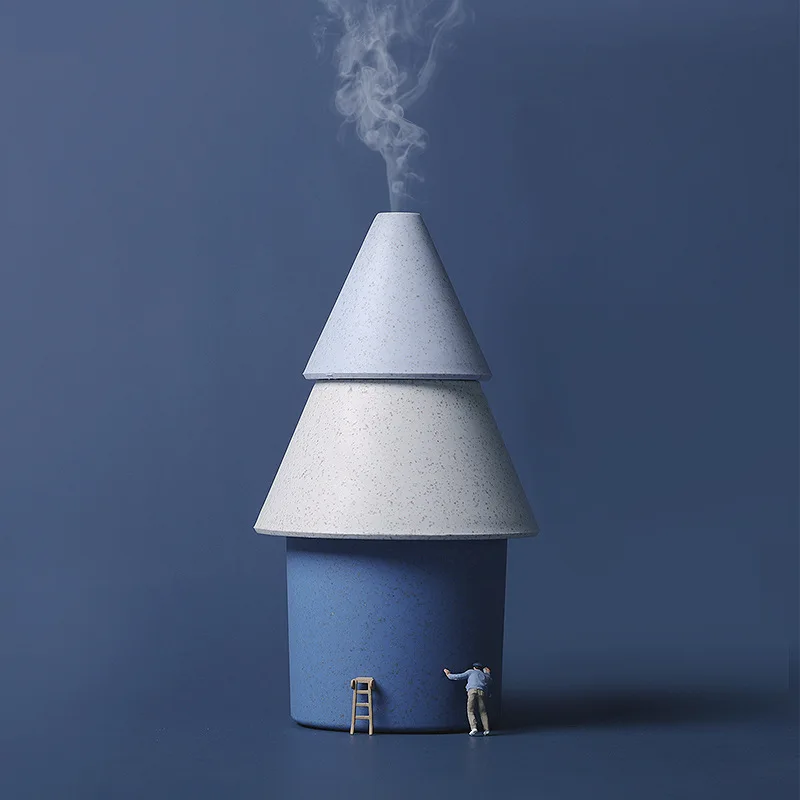 

Little Tree Humidifier USB mini Desktop Diffuser 250ml Automatic Power Off mini Diffuser Cute Cartoon Air Humidifier