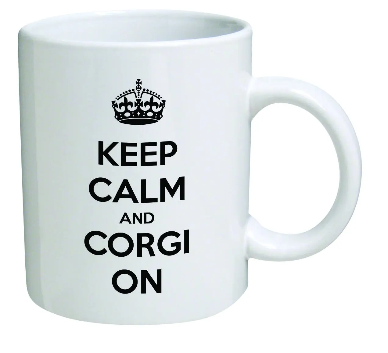 Веселая кофейная кружка Keep Calm And Corgi на 11 унций | Дом и сад