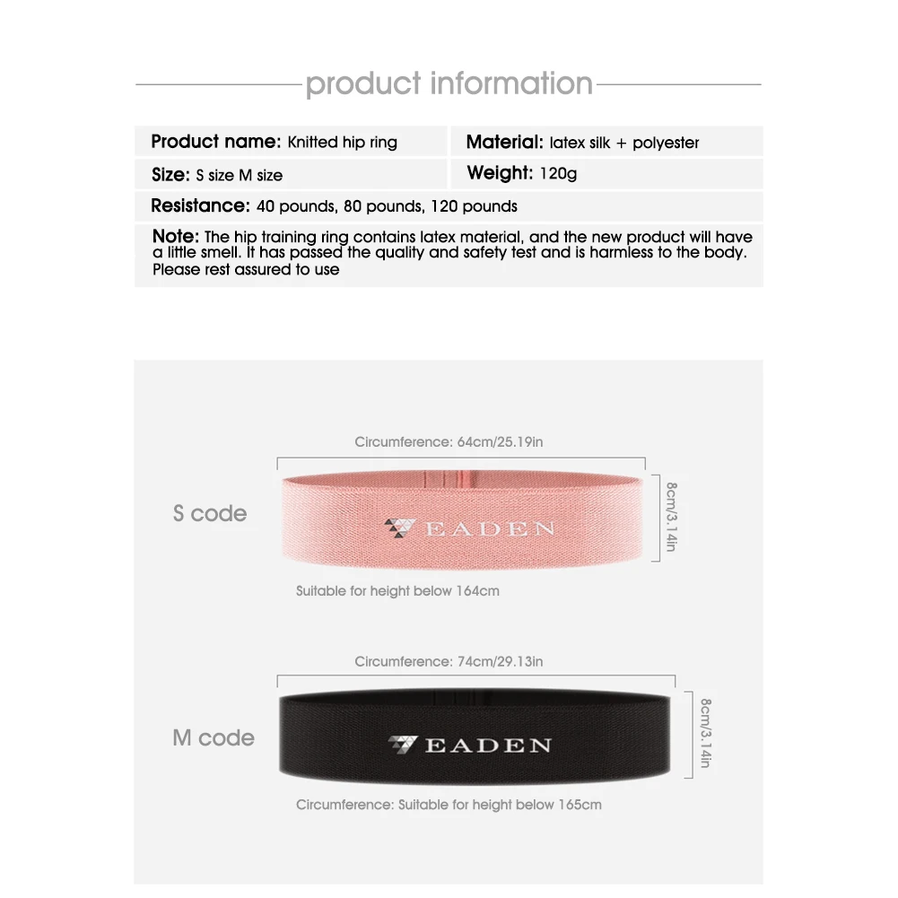 

Resistance Bands for Men Women Booty Legs Latex Exercise Resistance Loop Home Fitness Yoga Equipment Yoga Belts