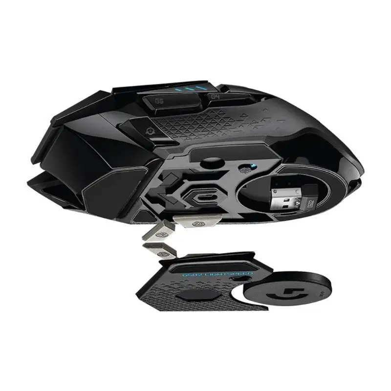 G502 2,4 ГГц Беспроводная игровая мышь 16000 dpi RGB макропрограммирование HERO 16K сенсор пластиковая нейтральная Сертификация 132x75x40 мм
