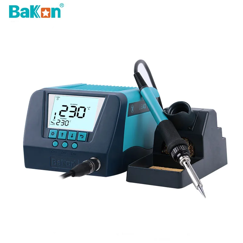 

Bakon BK90 Lead Free Soldering Station High Frequency 90W Digtal Display Welding Station for PCB Circuit Board Repair 220V