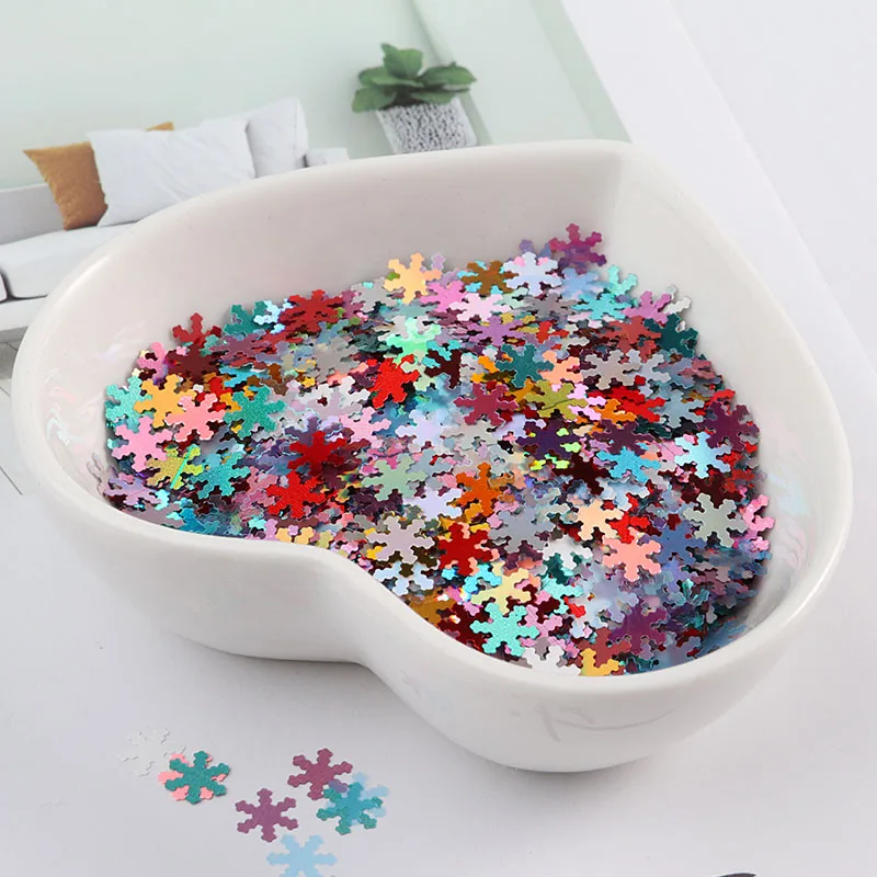 Ультратонкие блестки в виде снежинок 6 мм матовые домашних животных для