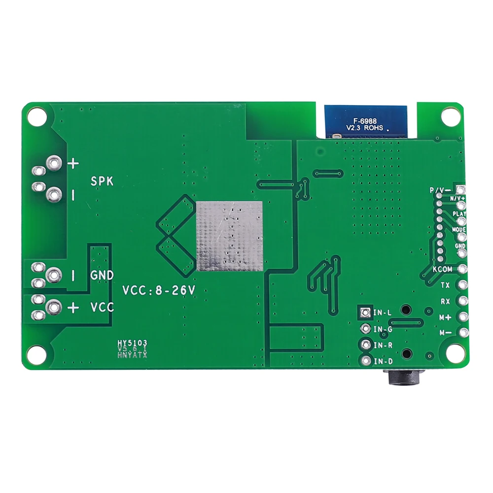 Плата моноусилителя Bluetooth 5 0 12 В 24 постоянного тока BK3266 20 Вт/30 Вт Bluetooth/MIC/AUX