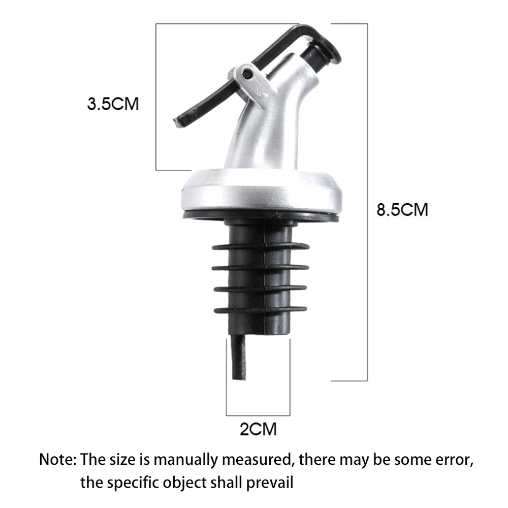 

1Pcs Oil Bottle Stopper Lock Plug Seal Leak-proof Food Grade Rubber Nozzle Sprayer Liquor Dispenser Wine Pourer Kitchen Bar Tool