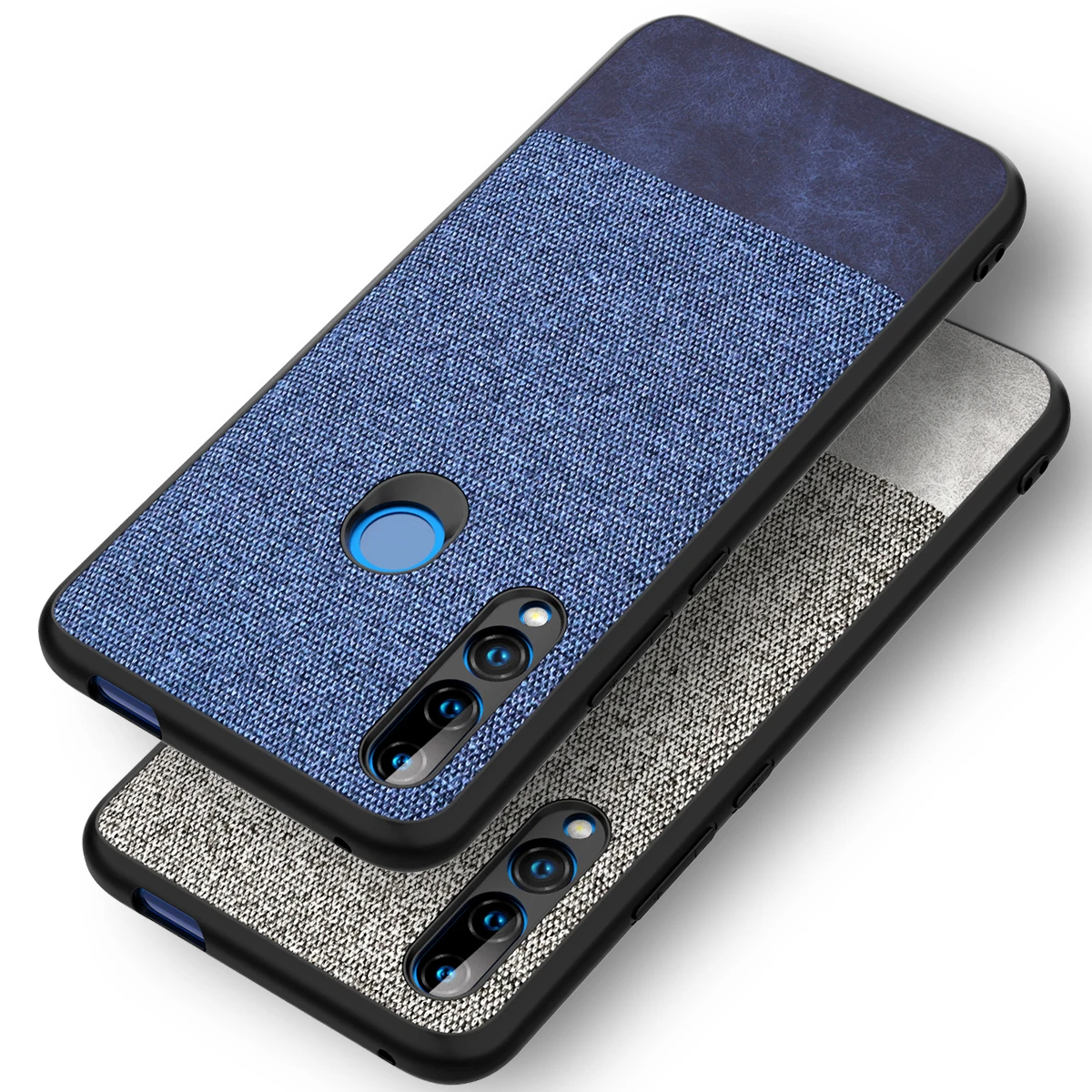 Чехол для Huawei Y6 Y7 Y9 Prime 2019 Мягкая тканевая текстура защитная задняя крышка чехол