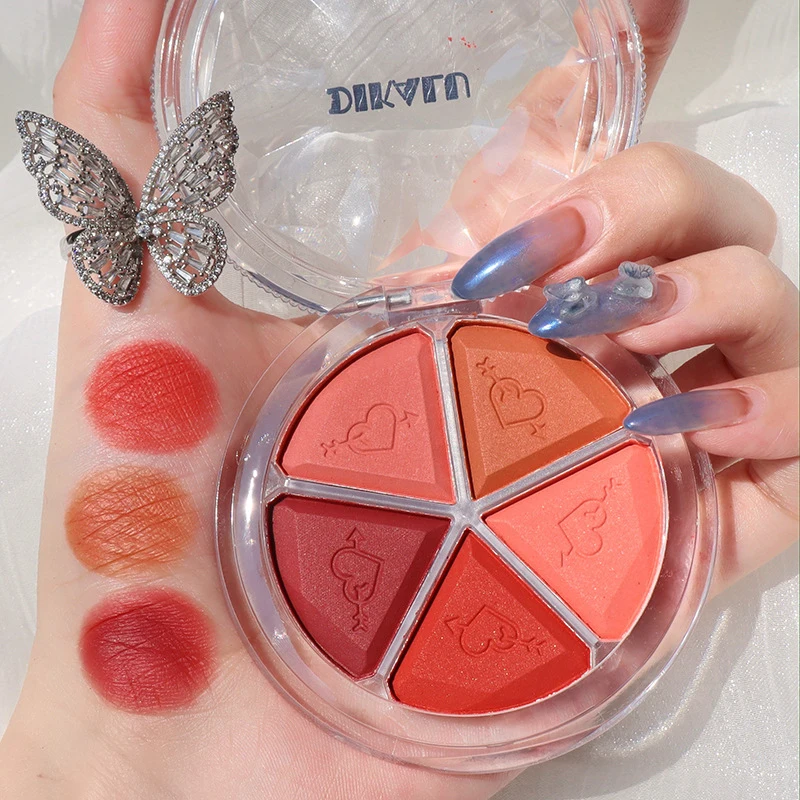 5 цветов румяна яркость тени для век паста земляной матовый перламутровый