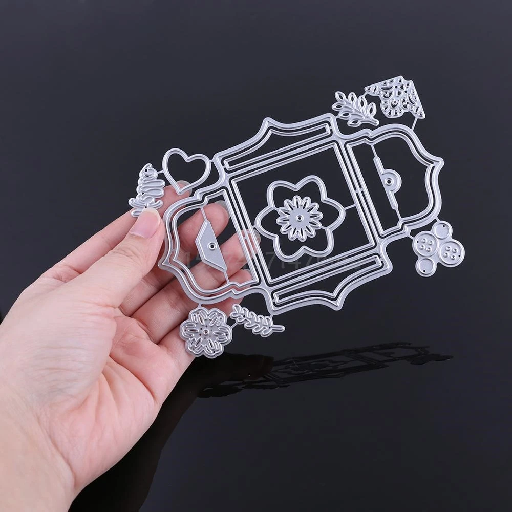 OOTDTY 3D элементы подарочной коробки для резки металла скрапбукинга и открыток