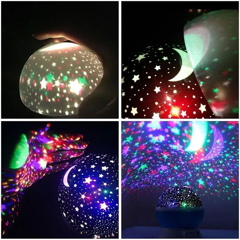 

Sky Projector Star Moon Galaxy Night Light For Children Kids Bedroom Decor Projector Rotating Nursery Night Light LED Baby Lamp