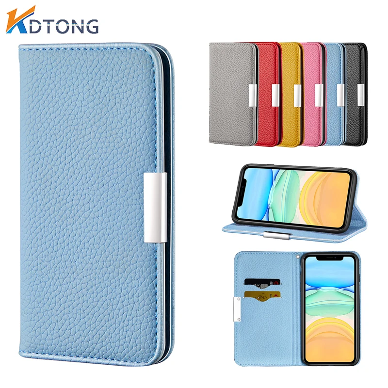 

Luxury Fashion Flip Leather Case For Huawei P40 P30 P20 P Smart Z Mate 20 Pro Lite Y6 Y5 Enjoy 7S with Card Slot Bracket Cover