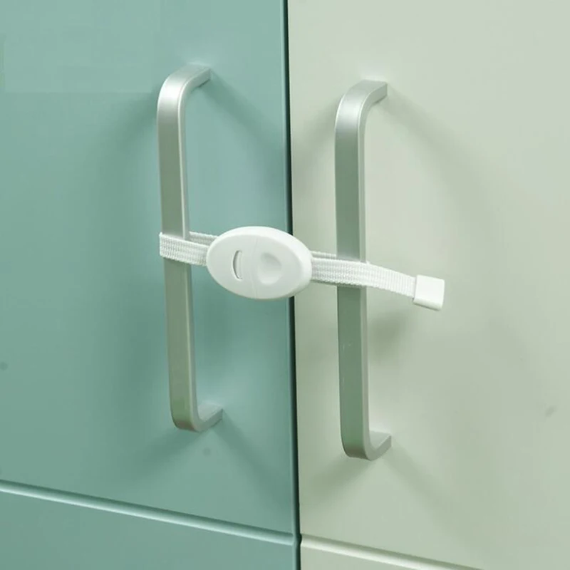 

New 2Pcs Child Anti-pinch Safety Cabinet Door Lock Baby Kids Toddlers Infant Security Protection Cabinet Window Door Interlocks