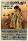 BULLFIGHT винтажный рекламный плакат Барселона Испания 1935 Шелковый плакат декоративной живописи 24x36inch