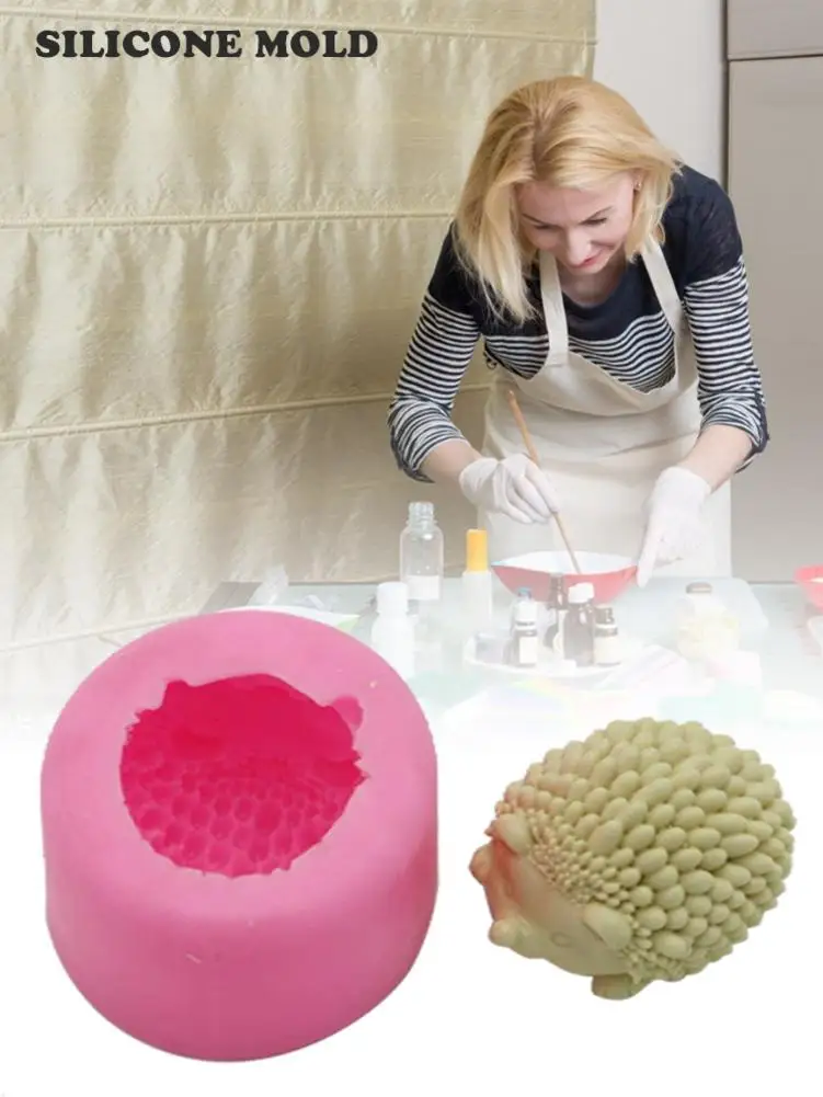 В виде Ёжика торт помадной форма шоколадовая свечи силиконовые формы пластырь