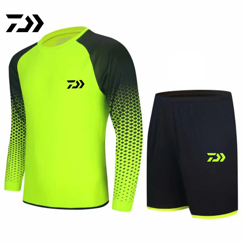Летний спортивный костюм daiwa одежда для рыбалки дышащий комплект фитнеса и