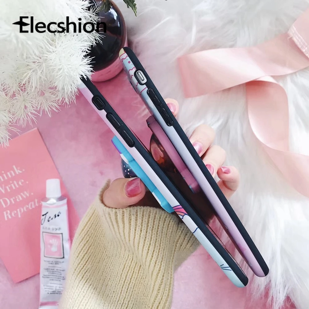 Unicorn Glitter Case For iPhone XR Xs Max Cover Quicksand Coque 7 8 Plus 6 6s Cases Cartoon Soft Bumper Shockproof |