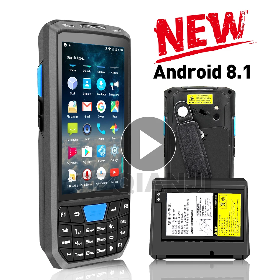Новый промышленный сканер pda Android 8 0 мобильный телефон терминал Ручной сбора