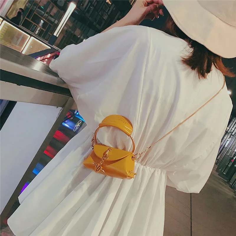 Модная супер мини-сумочка маленькая цепочка для девочек с круглым кольцом